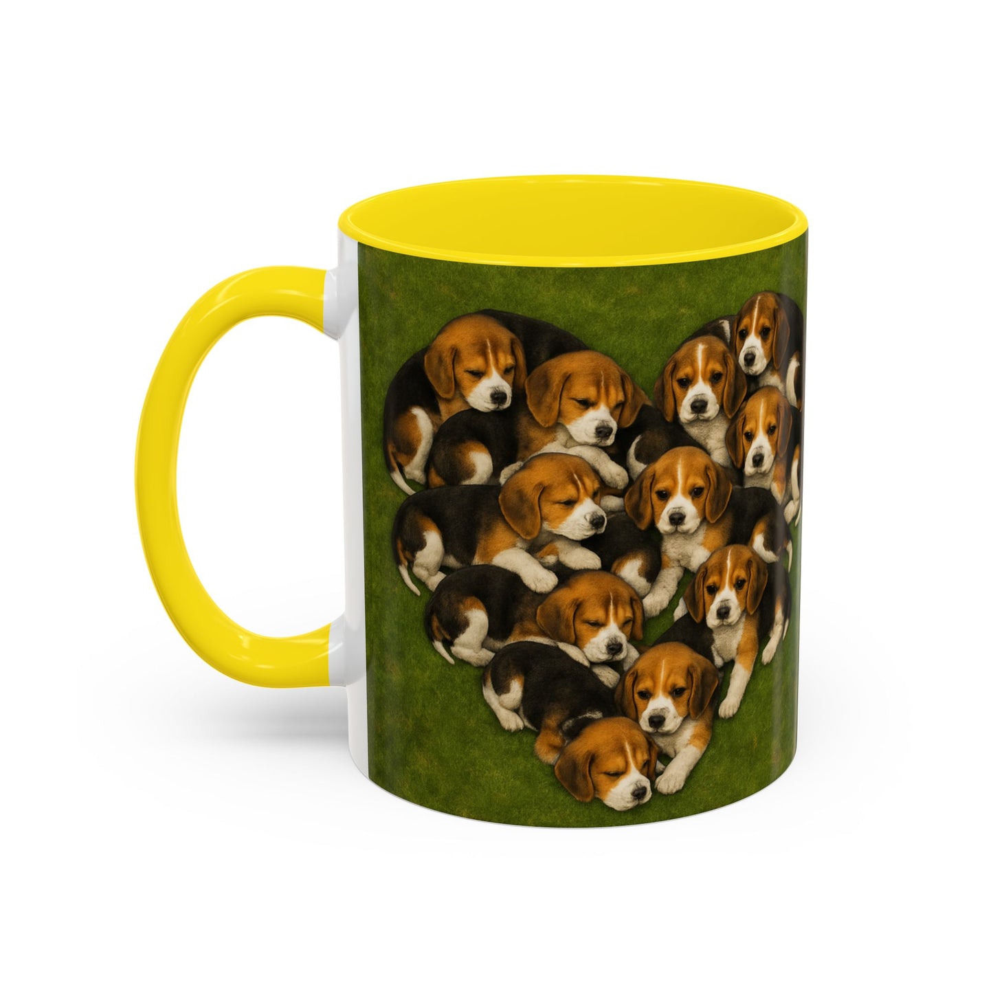 Beagle puppies Accent Coffee Mug - Perfect Gift for Dog Lovers