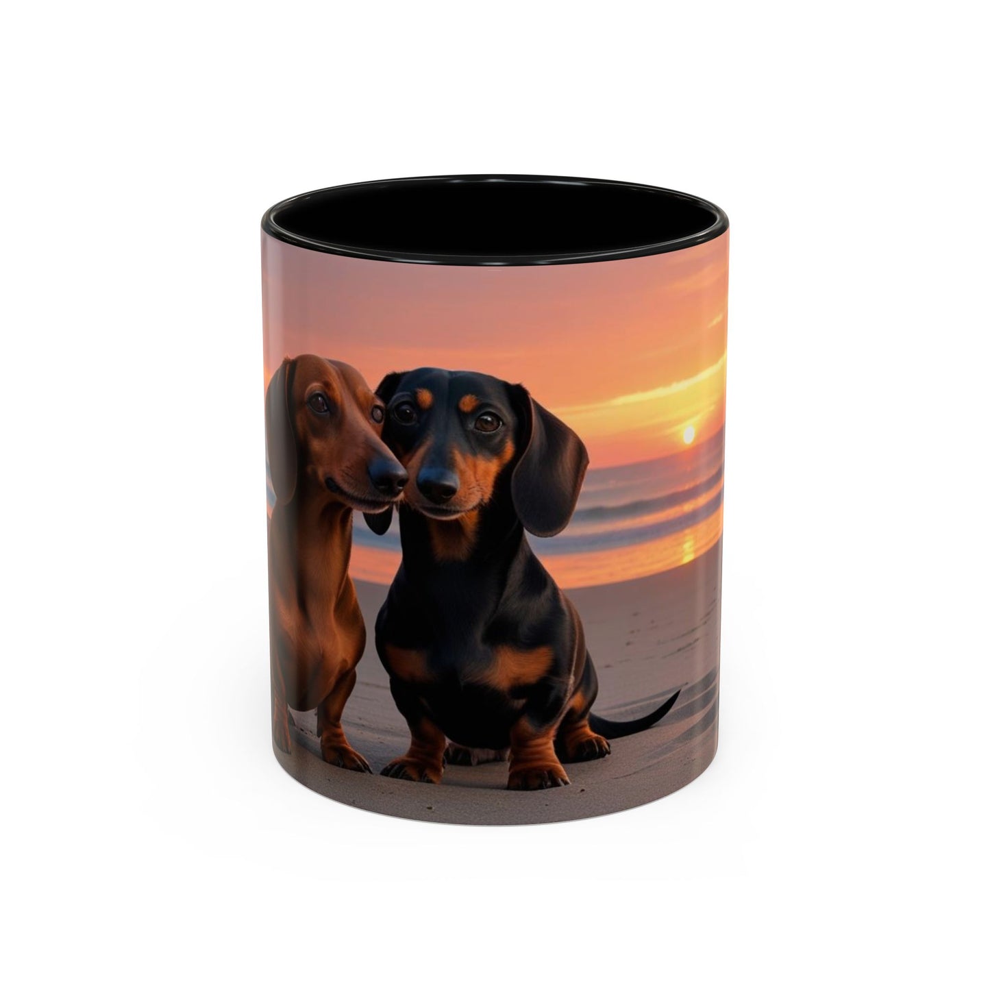 Dachshund Love Accent Coffee Mug - Perfect Gift for Dog Lovers