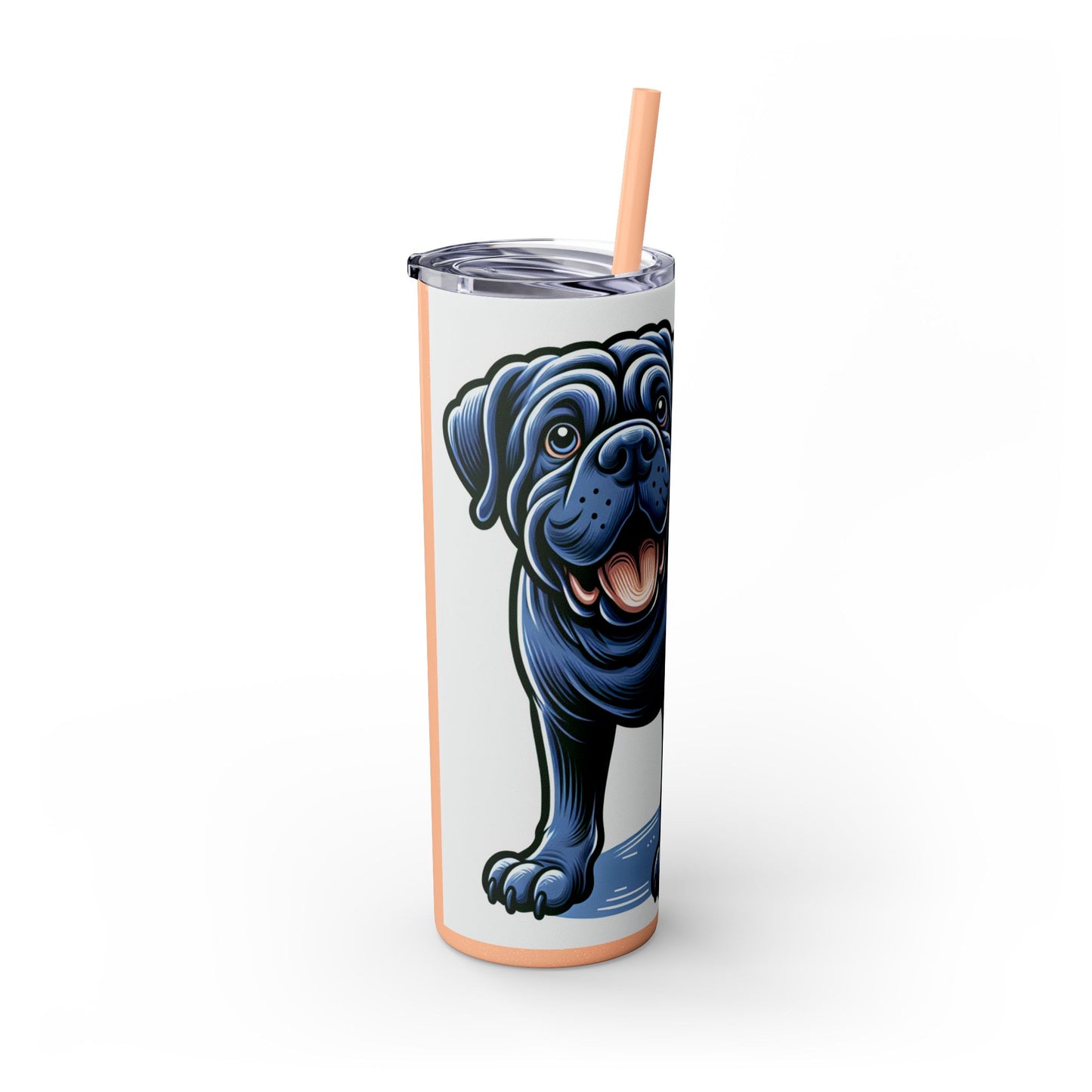 Neapolitan Mastiff Tumbler with Straw, 20oz
