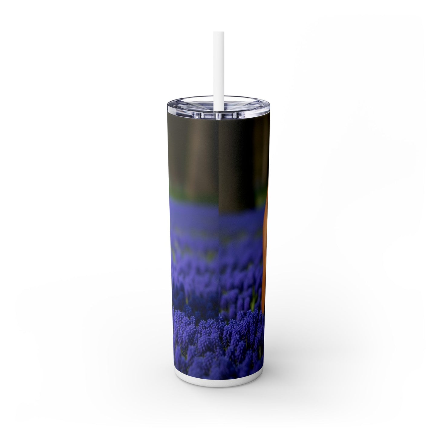 Bloodhound Skinny Tumbler with Straw, 20oz