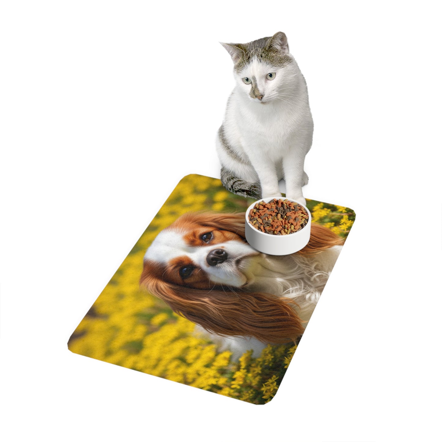 Pet Food Mat (12x18) - Cavalier King Charles Spaniel
