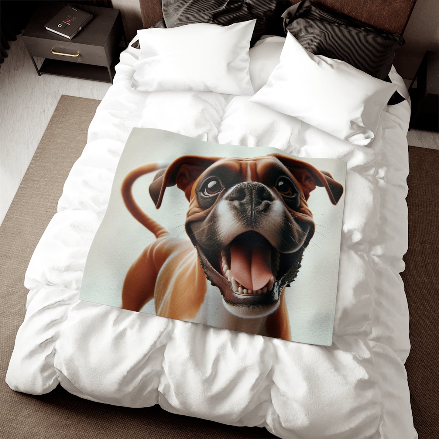 Boxer Sweatshirt Blanket