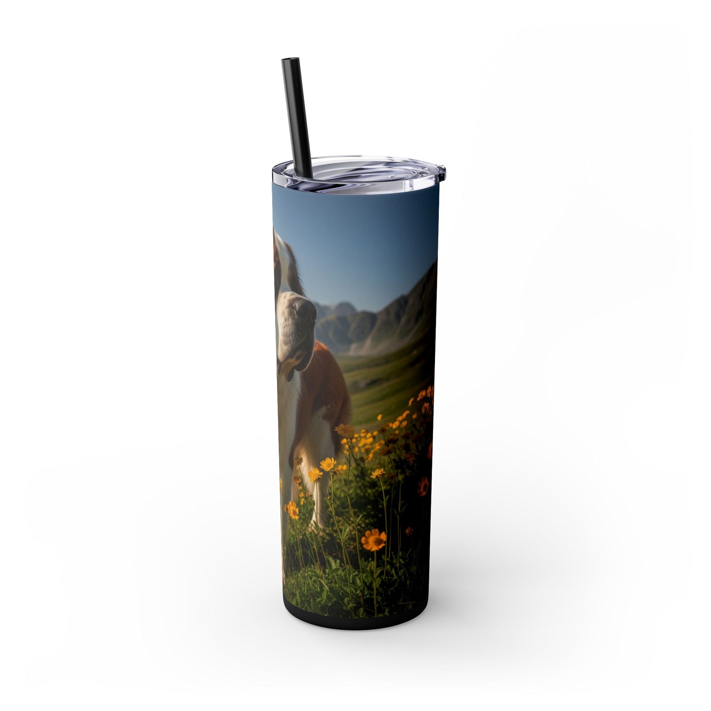 Saint Bernard Tumbler with Straw, 20oz