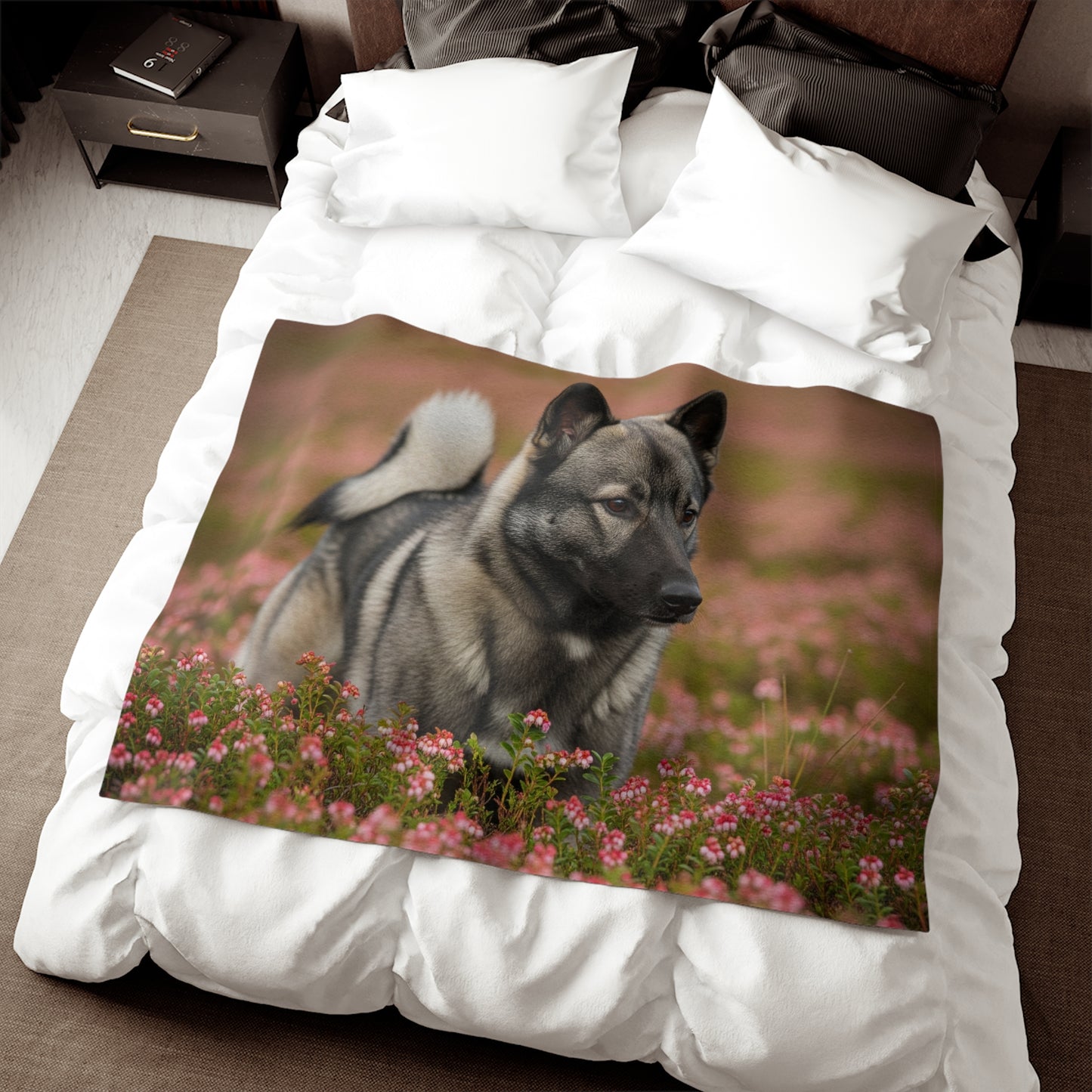 Norwegian Elkhound Sweatshirt Blanket