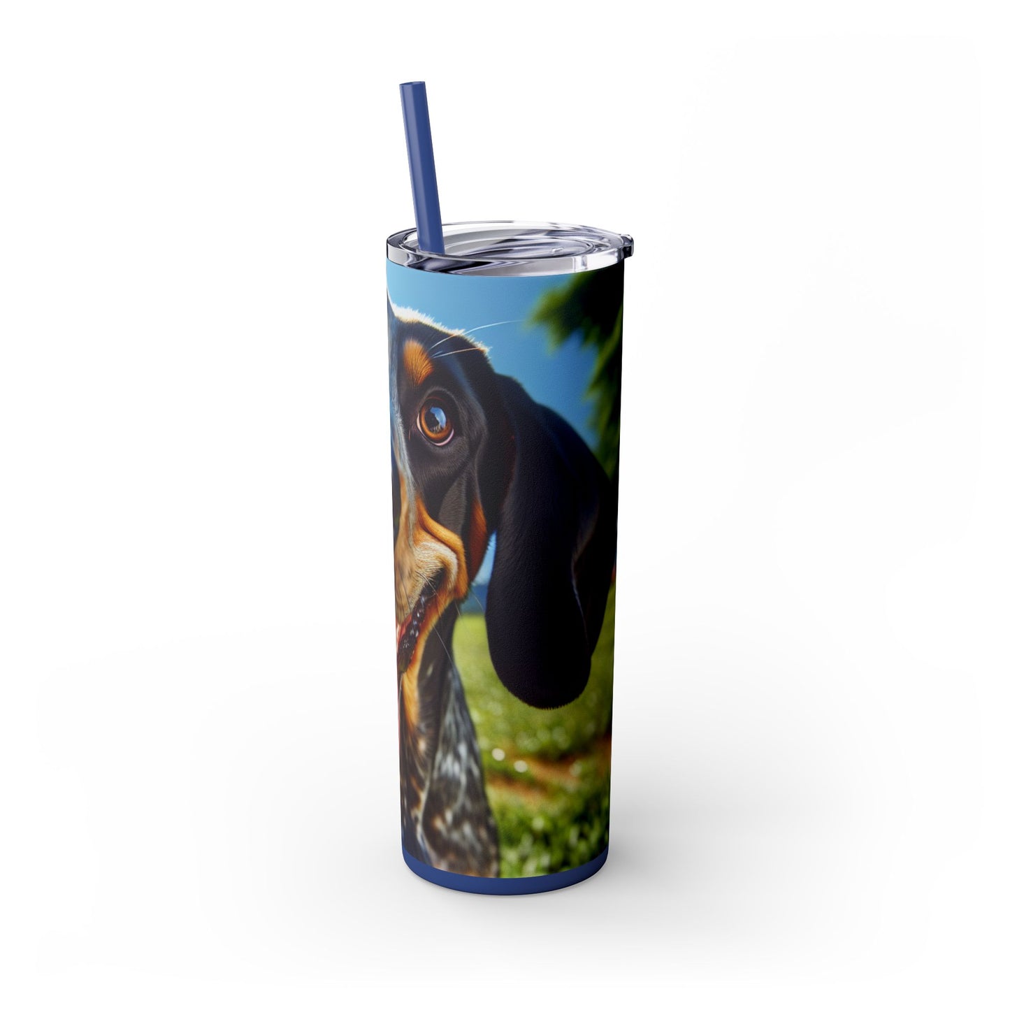 Bluetick Coonhound Tumbler with Straw, 20oz