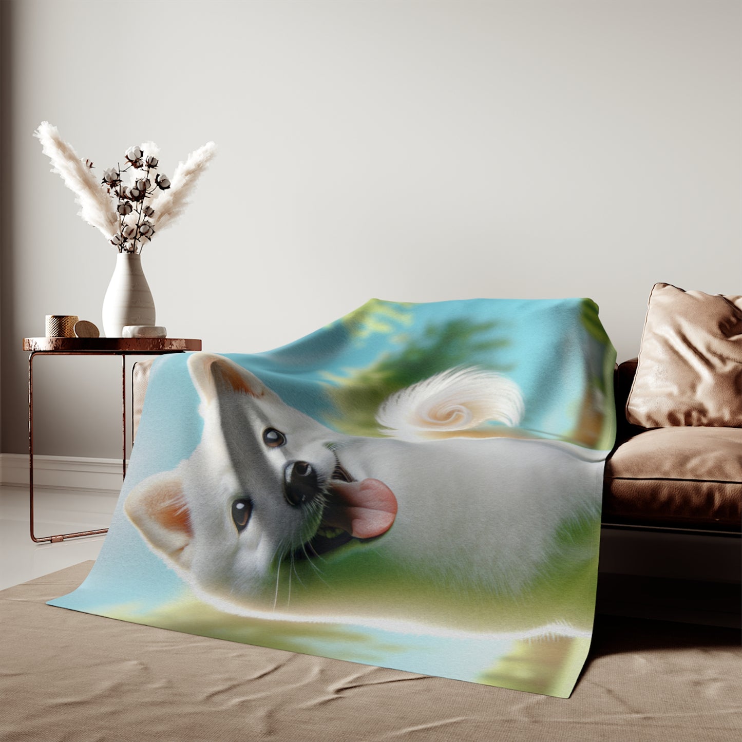 Kishu Ken Sweatshirt Blanket