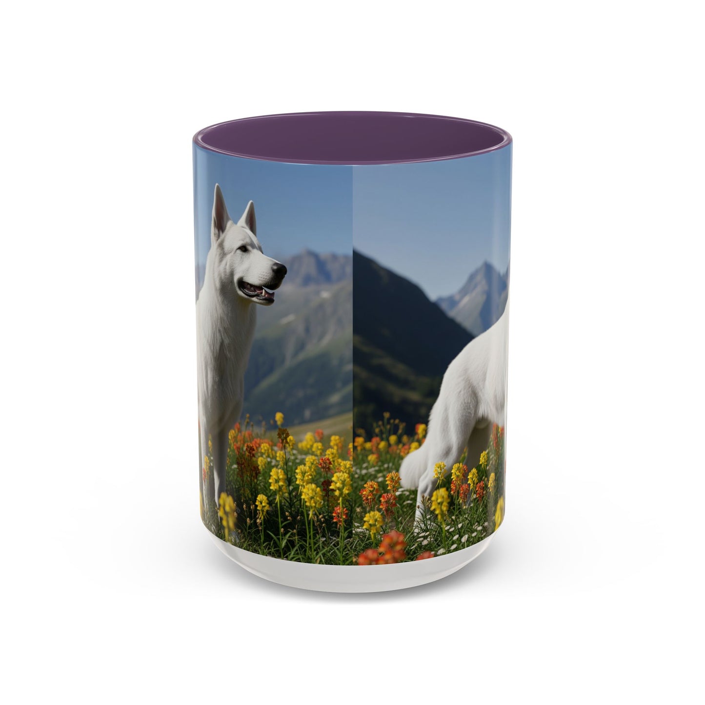 White Swiss Shepherd Dog Accent Coffee Mug - Perfect Gift for Dog Lovers