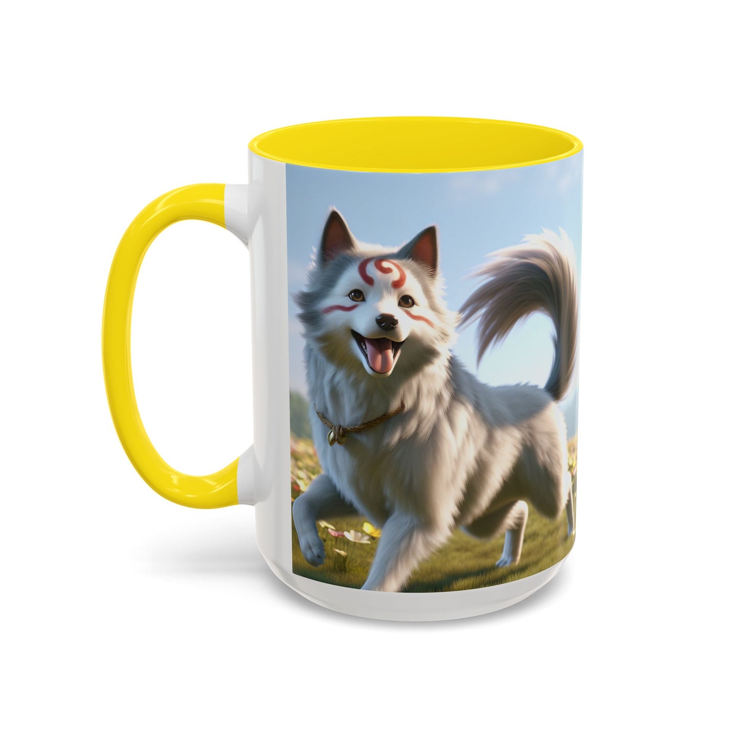 Cadabomb Okami Accent Coffee Mug - Perfect Gift for Dog Lovers
