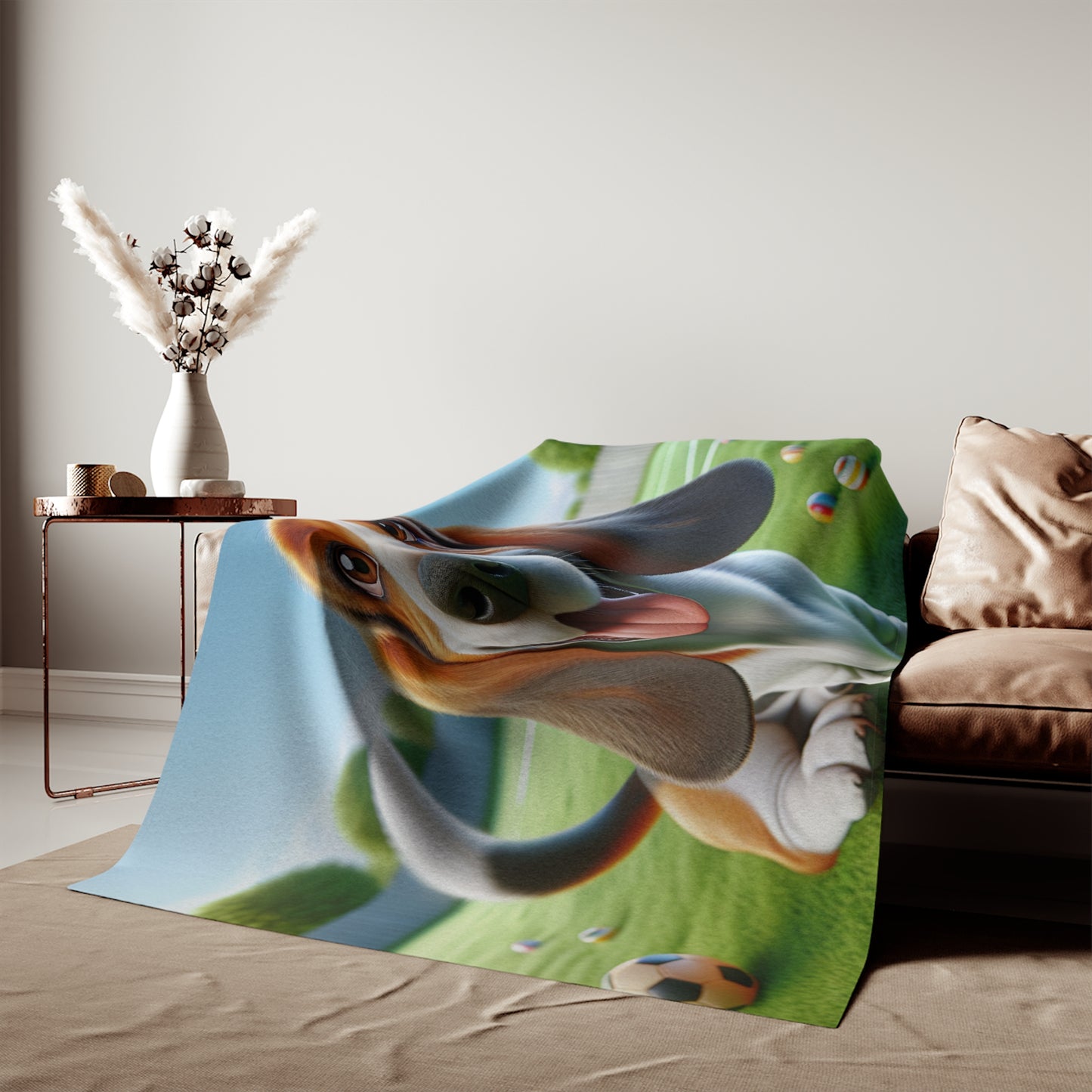 Basset Hound Sweatshirt Blanket
