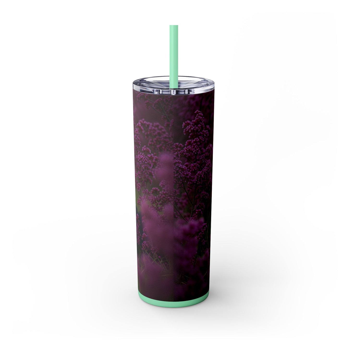 Border Collie Skinny Tumbler with Straw, 20oz