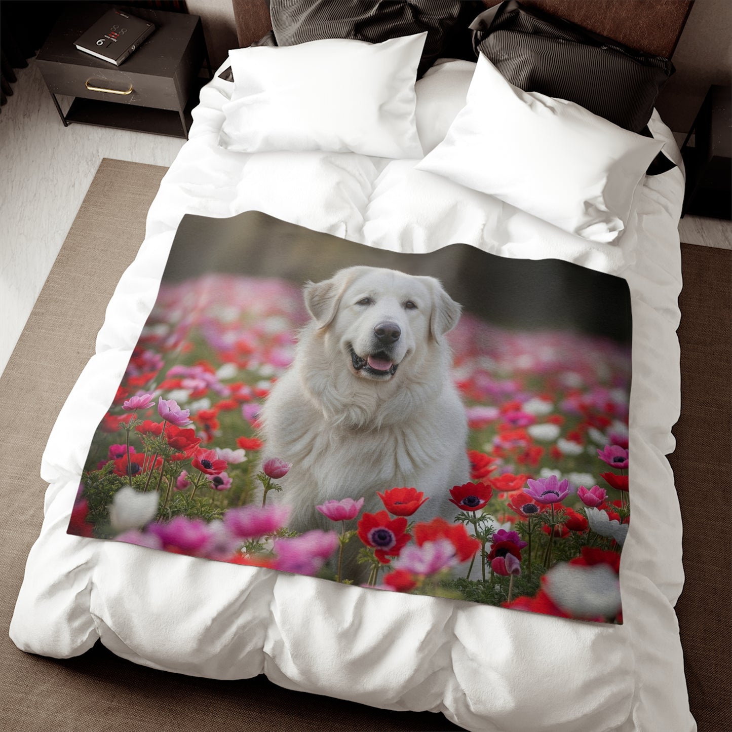 Manta sudadera con diseño de perro pastor de Maremma
