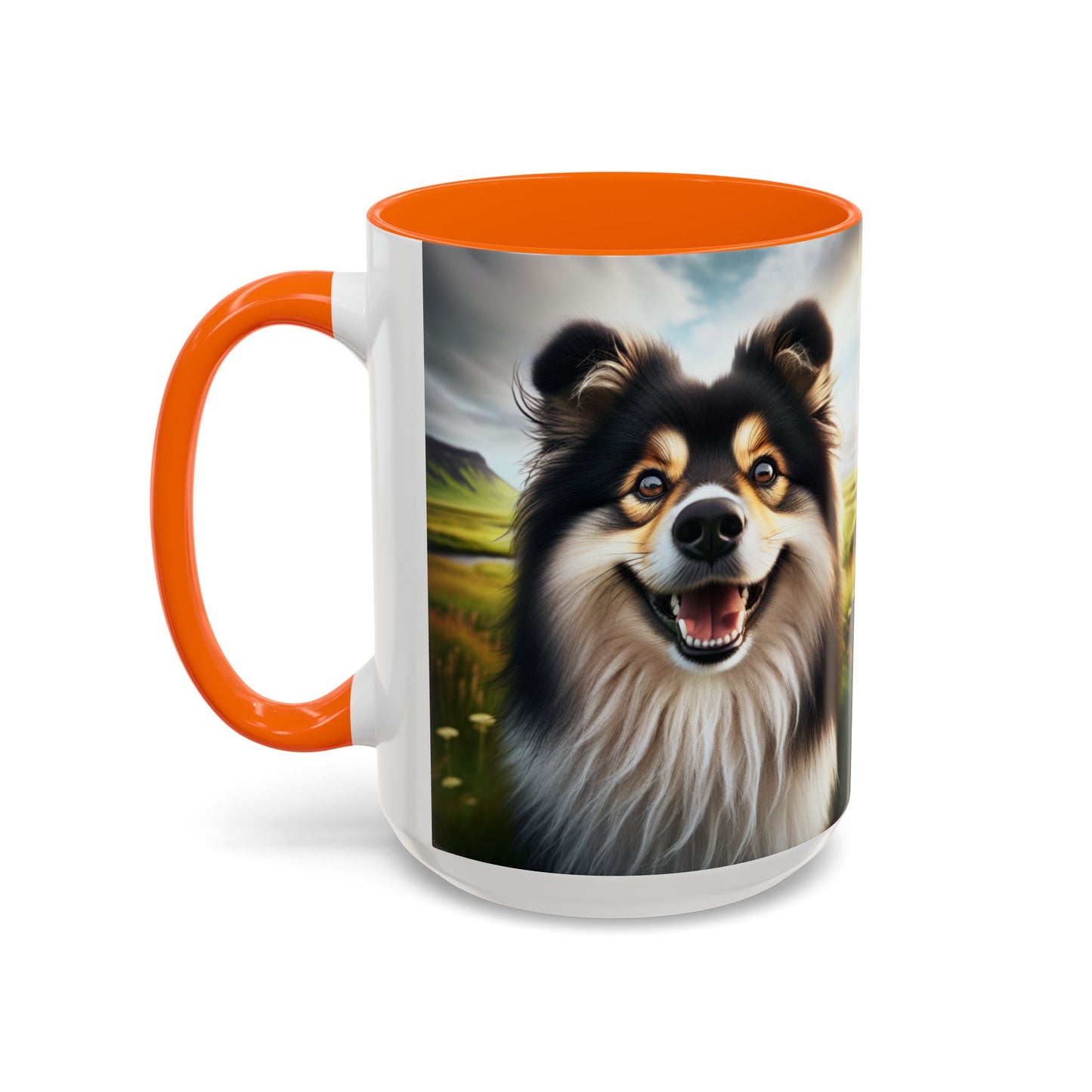 Icelandic Sheepdog Accent Coffee Mug - Perfect Gift for Dog Lovers