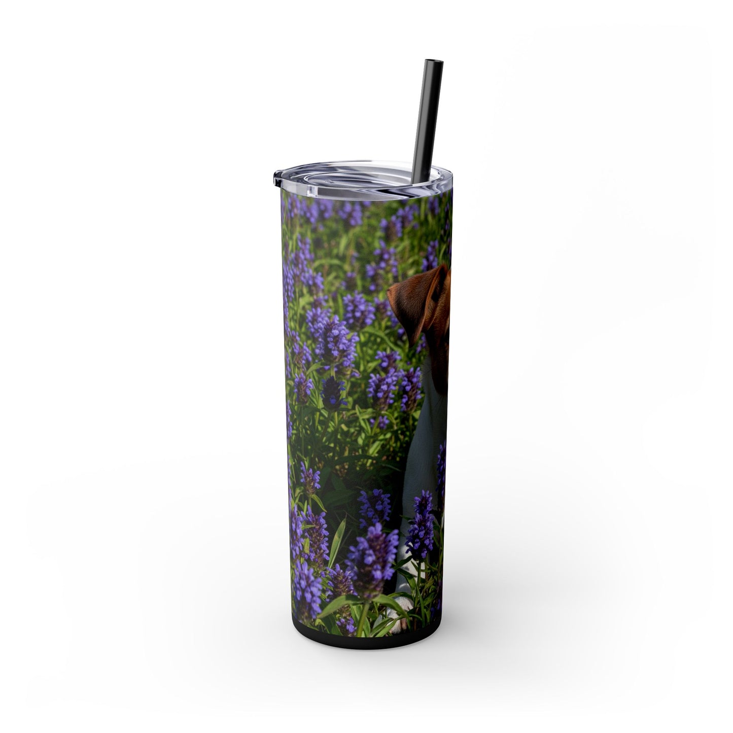 Jack Russell Terrier Tumbler with Straw, 20oz