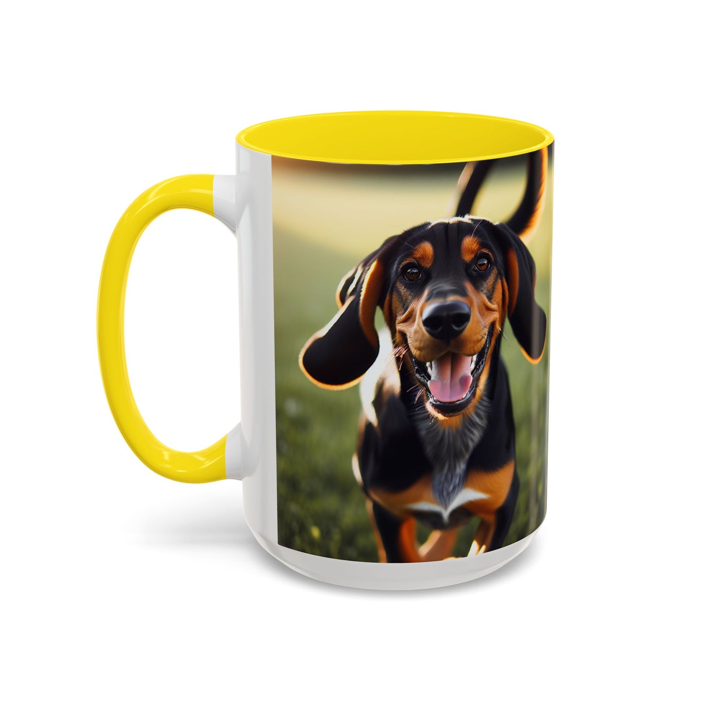 Black and Tan Coonhound Accent Coffee Mug - Perfect Gift for Dog Lovers