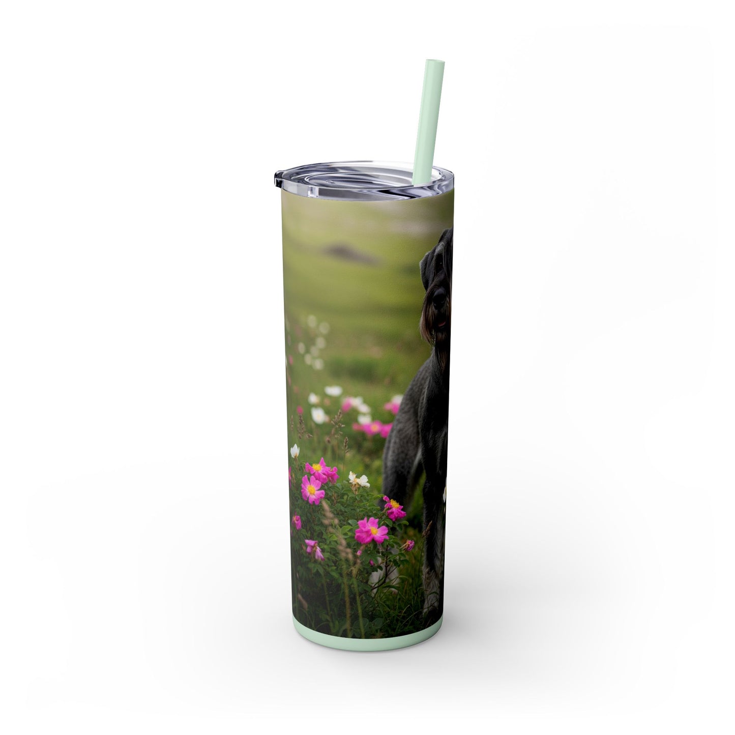 Giant Schnauzer Tumbler with Straw, 20oz