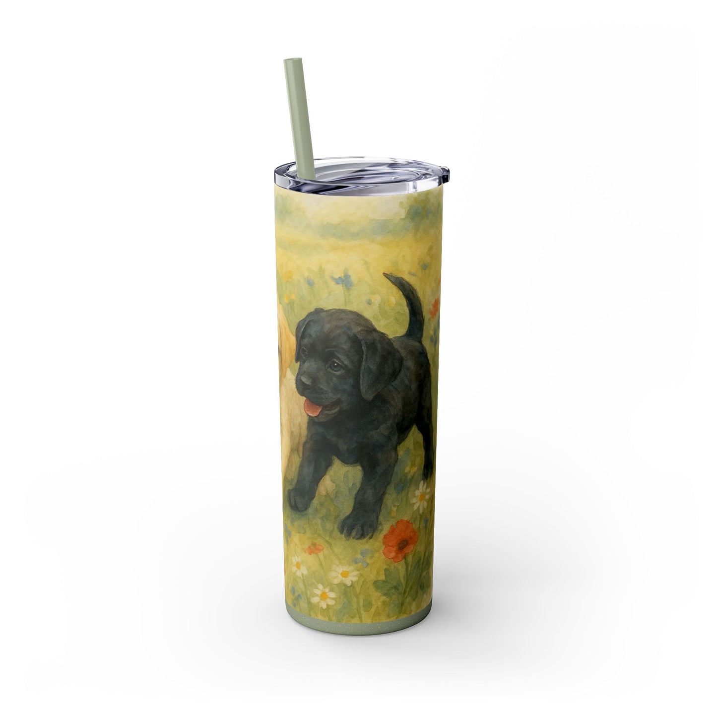 Labrador Retriever puppies Tumbler with Straw, 20oz