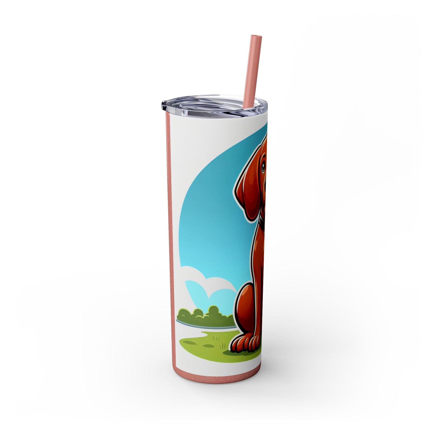 Redbone Coonhound Tumbler with Straw, 20oz