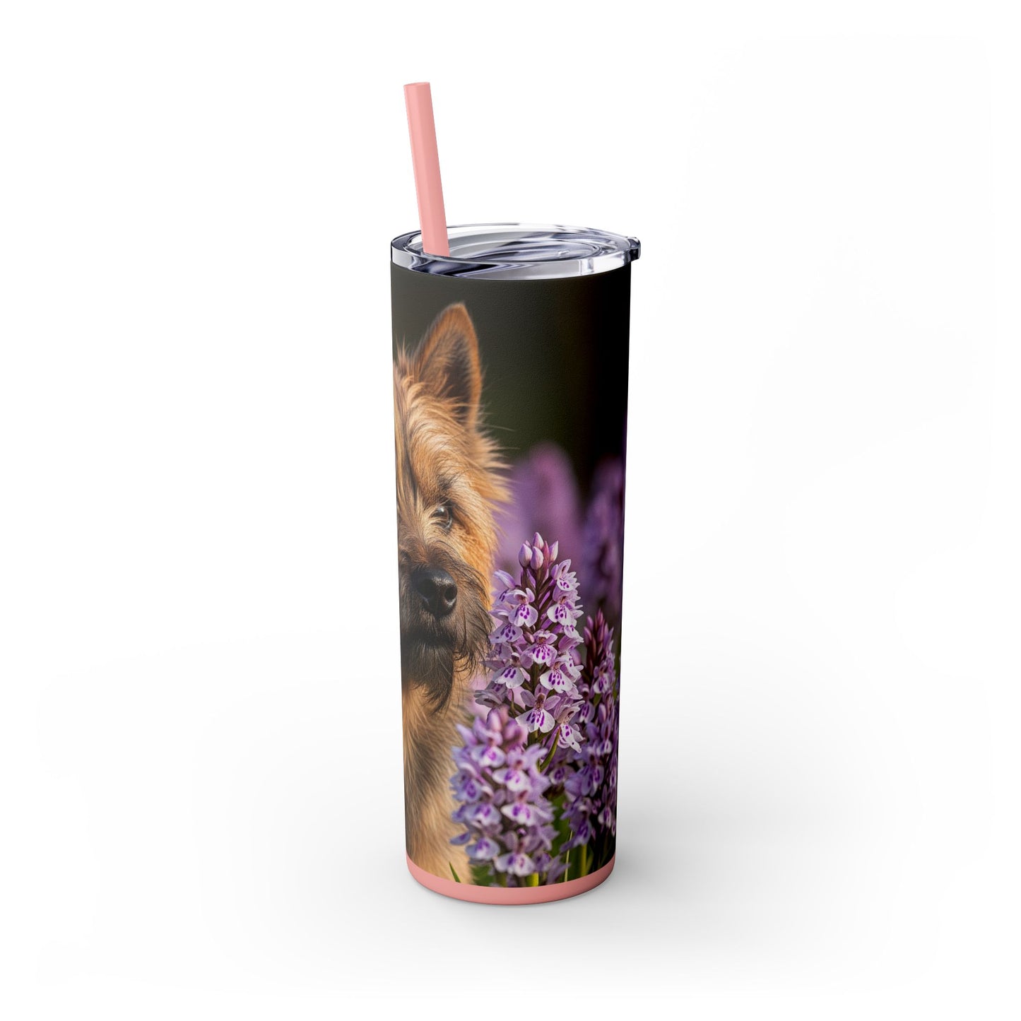 Cairn Terrier Skinny Tumbler with Straw, 20oz