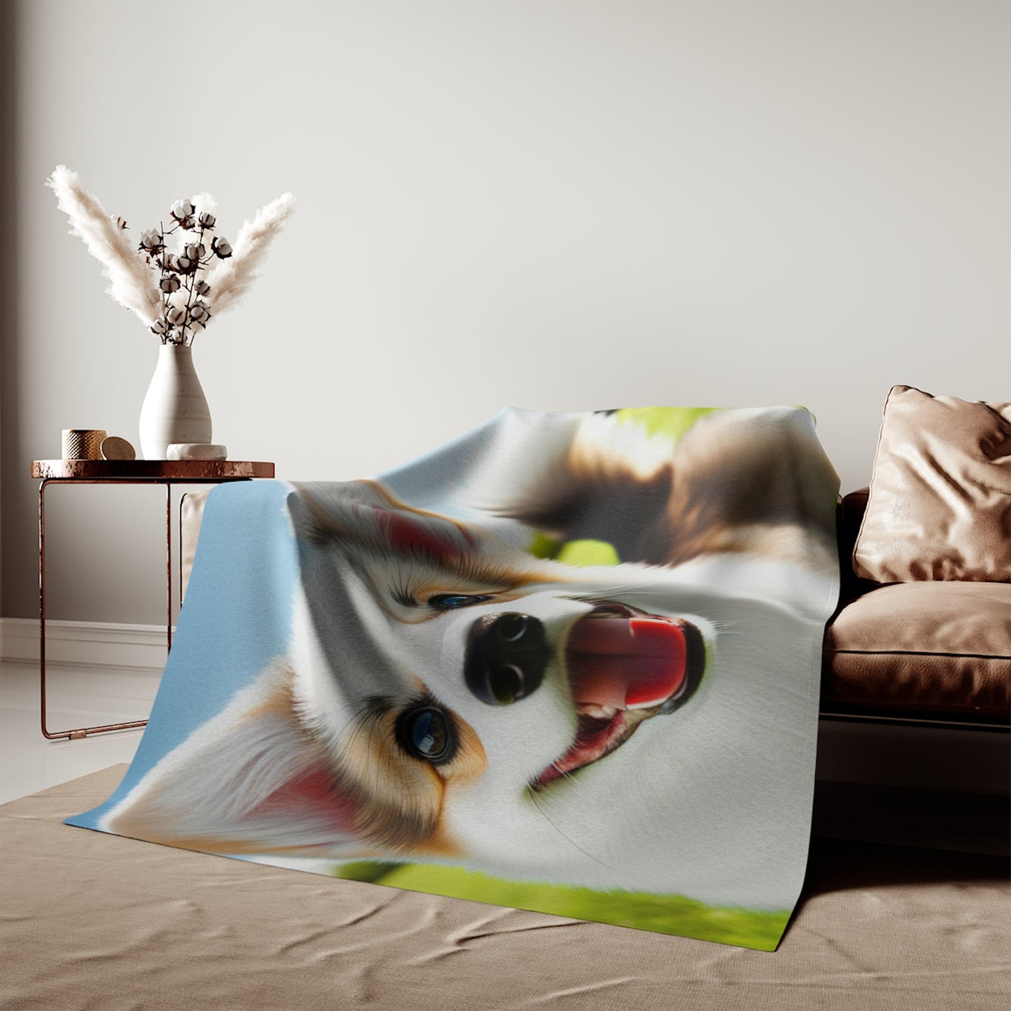 Welsh Corgi Cardigan Sweatshirt Blanket