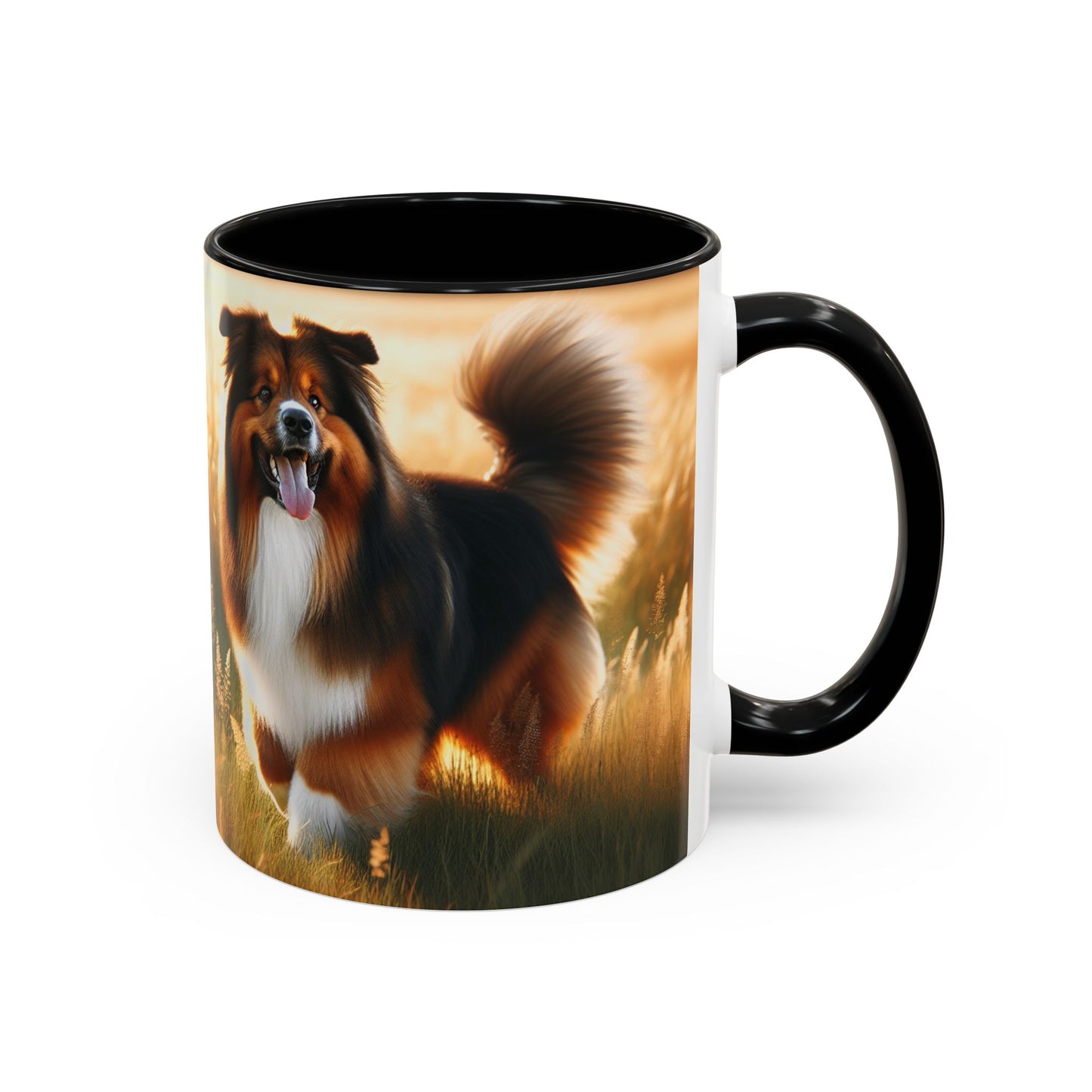 Bohemian Shepherd Accent Coffee Mug - Perfect Gift for Dog Lovers