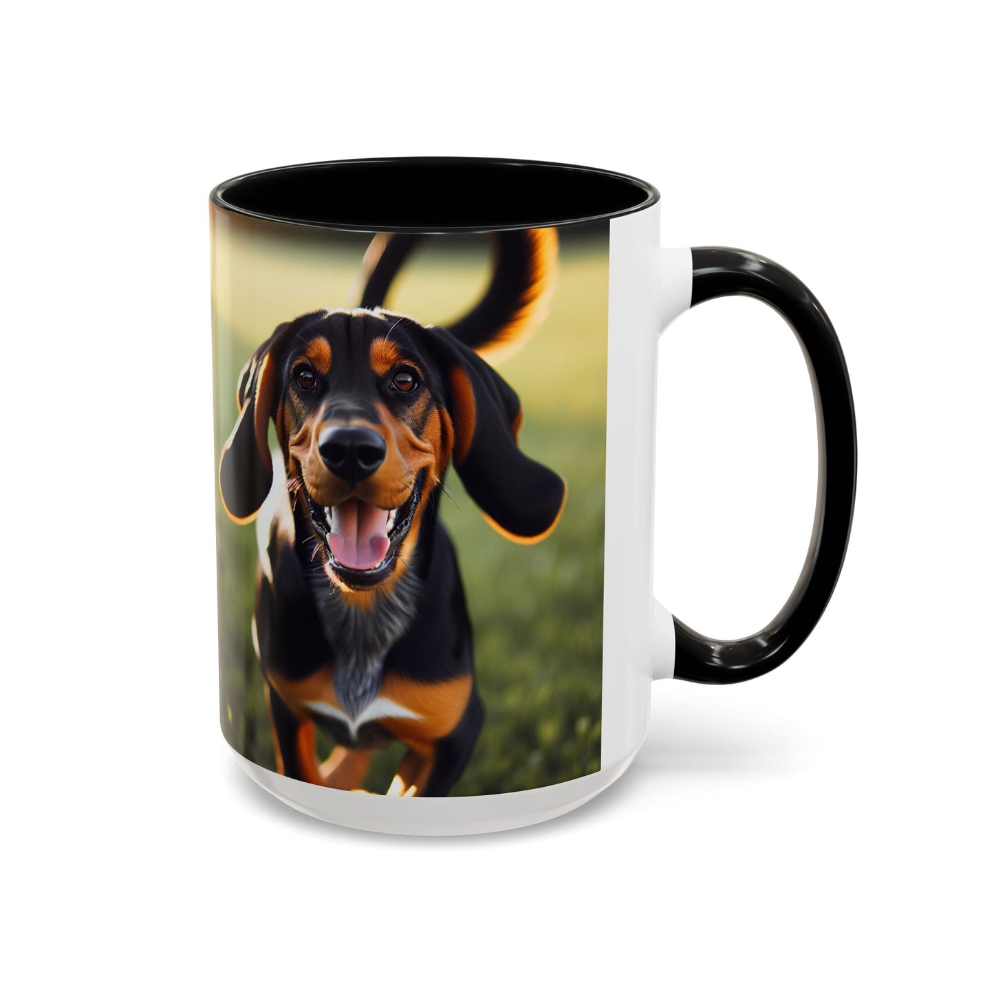 Black and Tan Coonhound Accent Coffee Mug - Perfect Gift for Dog Lovers