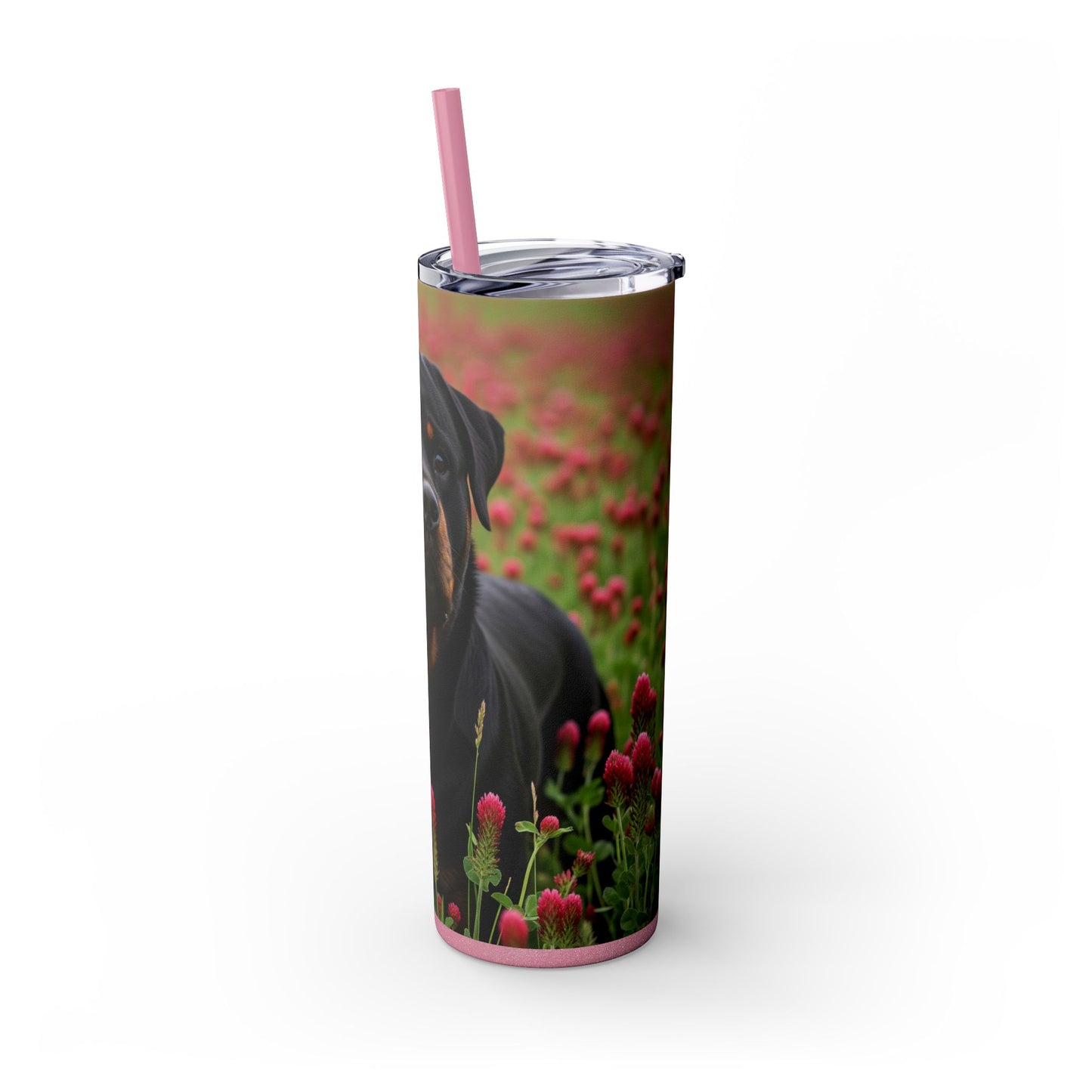Rottweiler Tumbler with Straw, 20oz