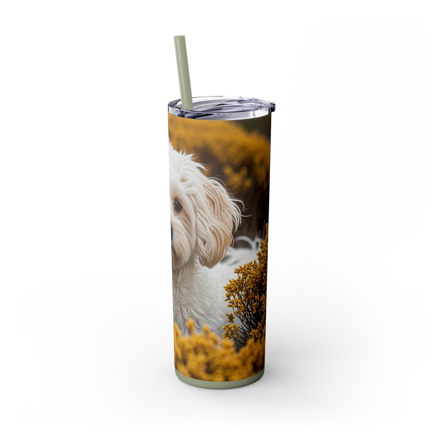 Maltipoo Tumbler with Straw, 20oz