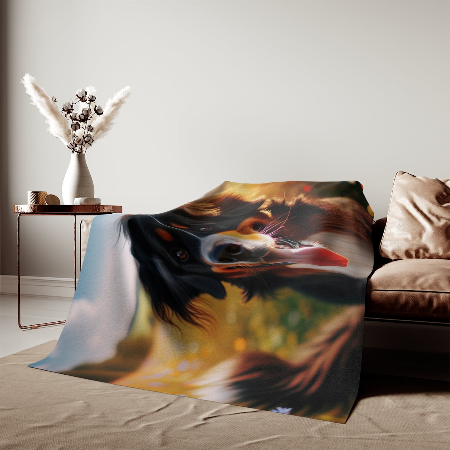 Bernese Mountain Dog Sweatshirt Blanket
