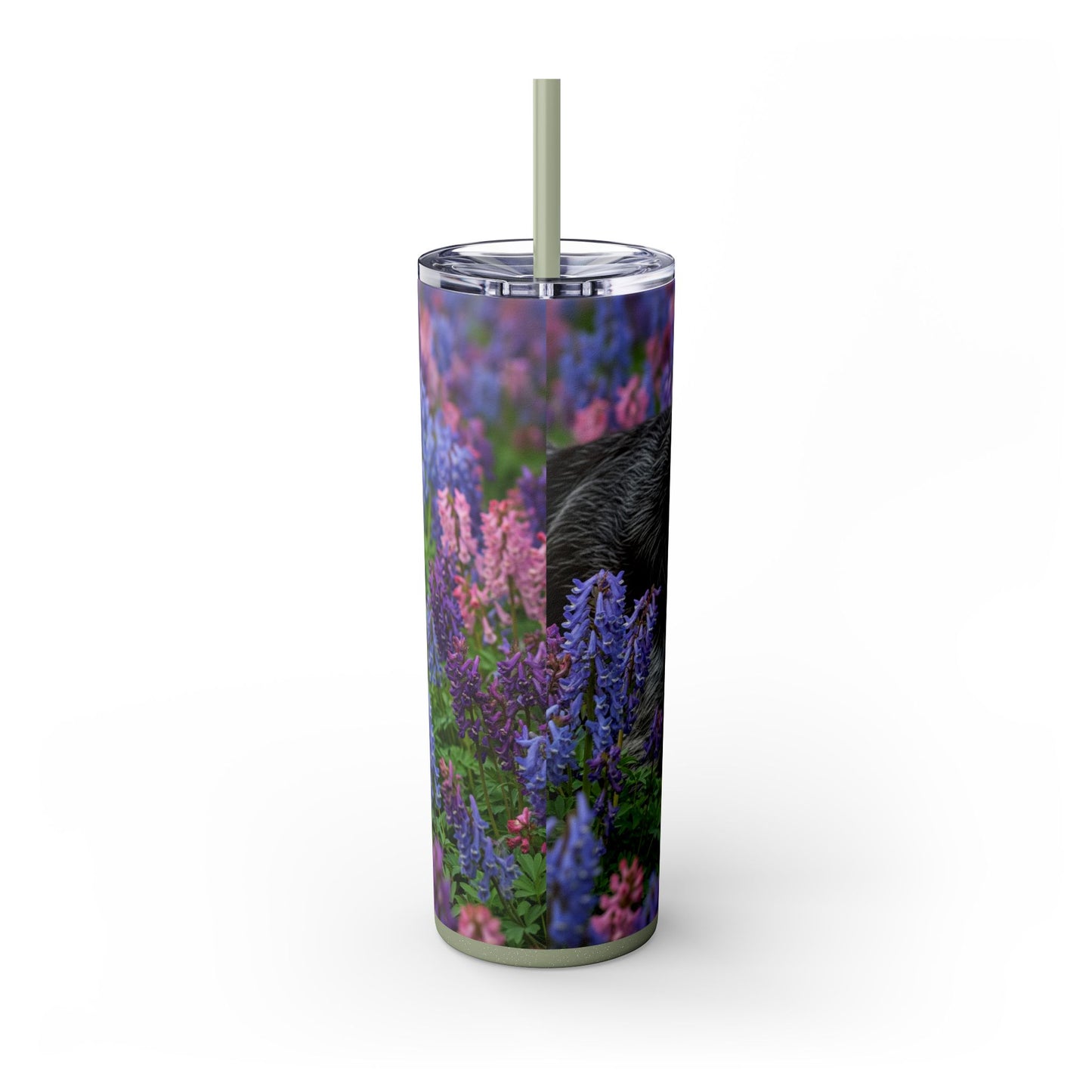 Wirehaired Slovakian Pointer Skinny Tumbler with Straw, 20oz