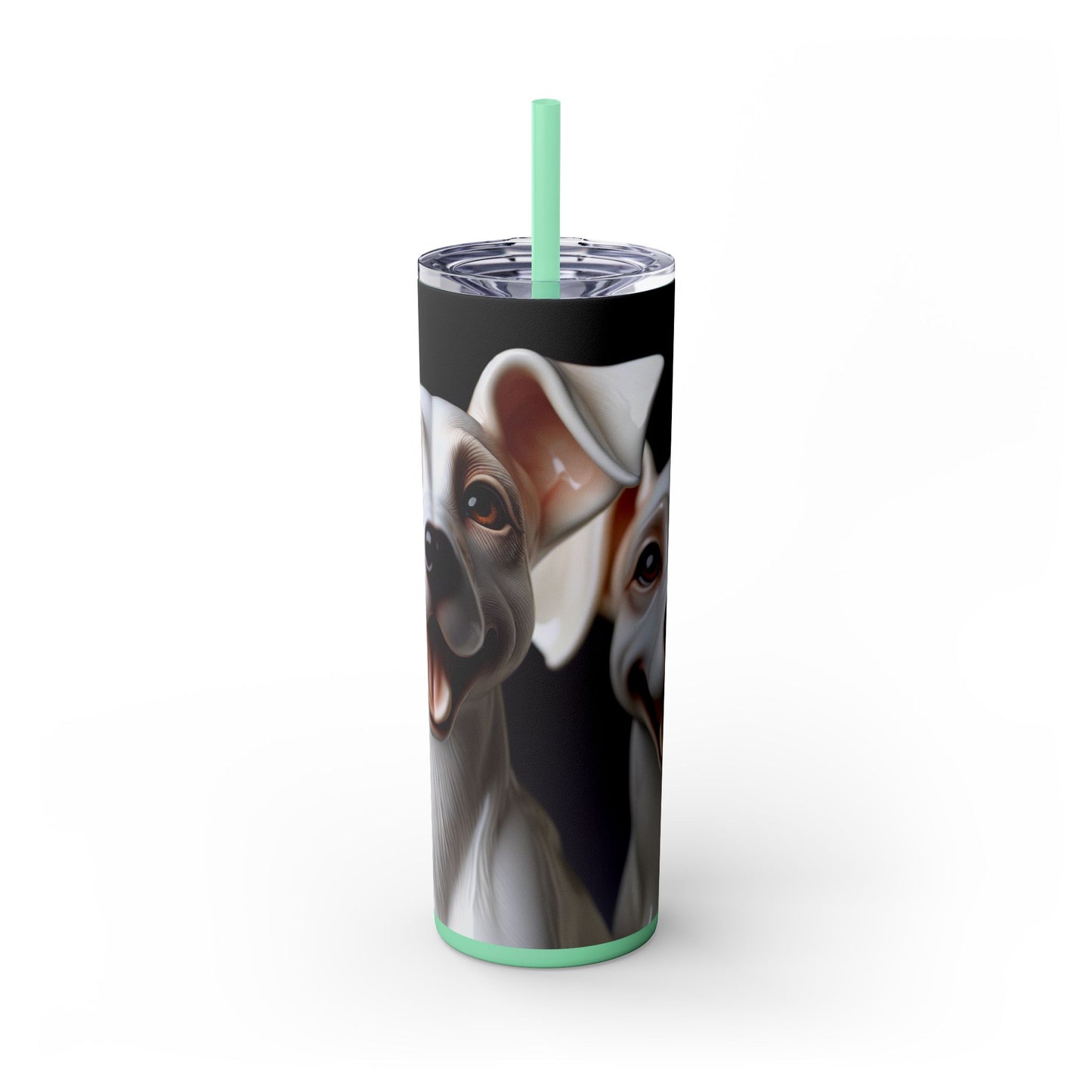 Porcelaine Tumbler with Straw, 20oz