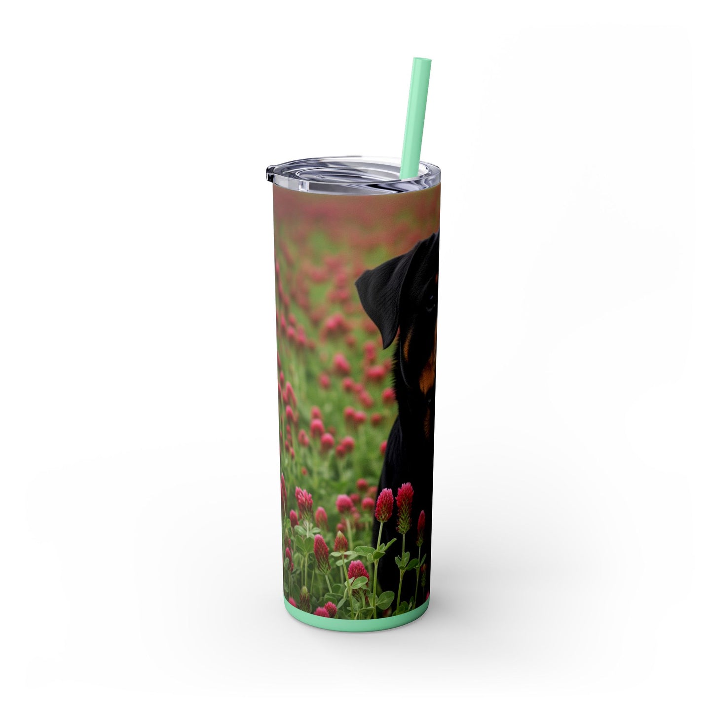 Rottweiler Tumbler with Straw, 20oz