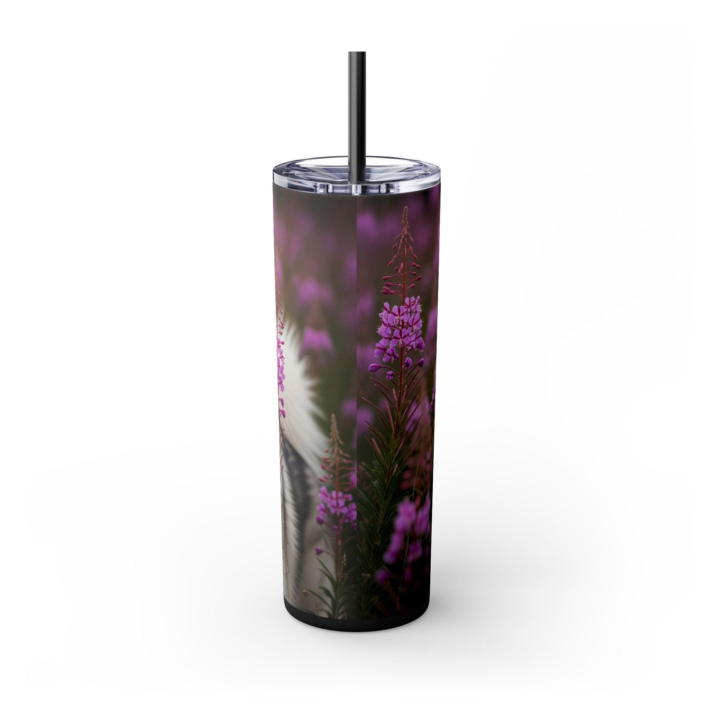 Alaskan Malamute Skinny Tumbler with Straw, 20oz