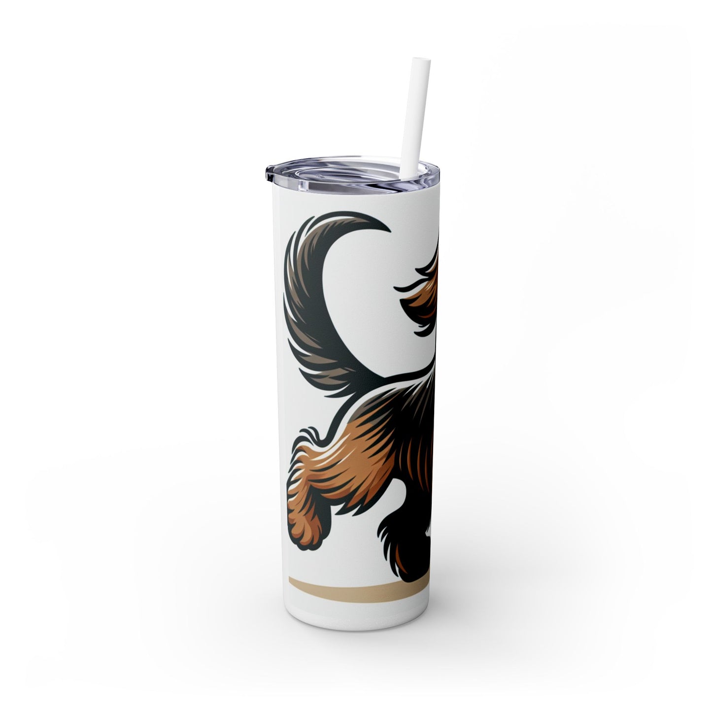 Otterhound Skinny Tumbler with Straw, 20oz