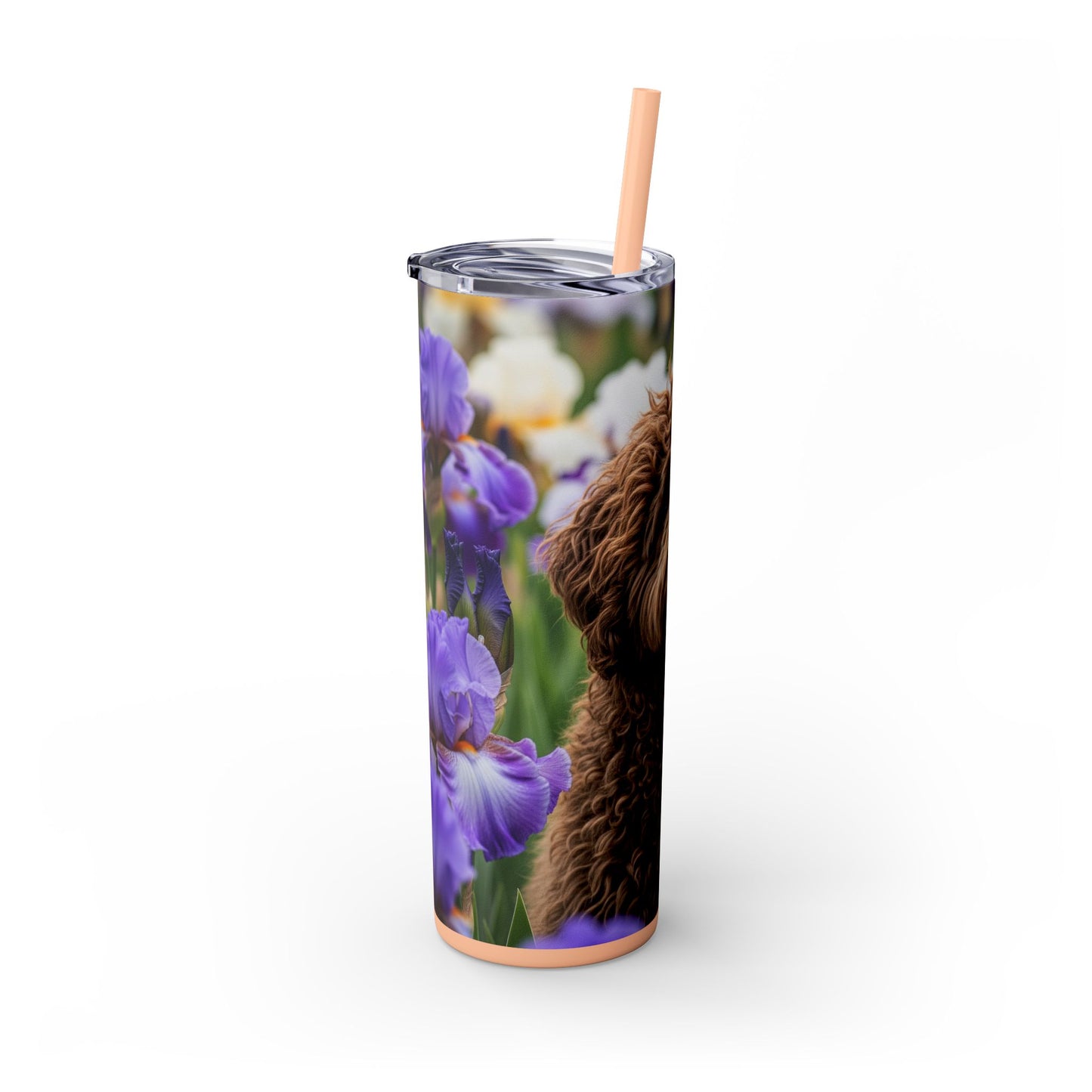 Barbet Skinny Tumbler with Straw, 20oz