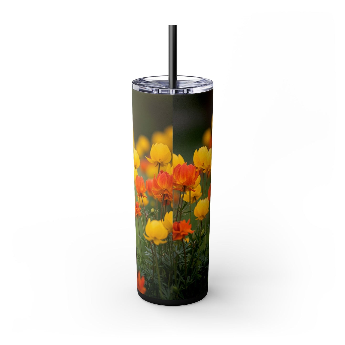 Miniature Pinscher Skinny Tumbler with Straw, 20oz