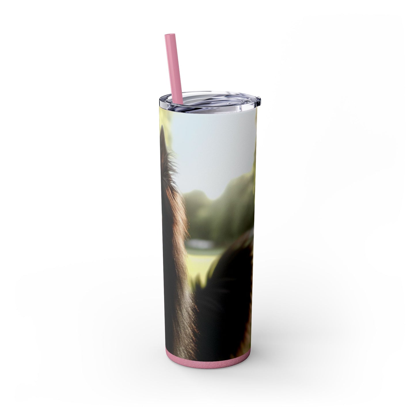 Belgian Shepherd Dog Groenendael Tumbler with Straw, 20oz