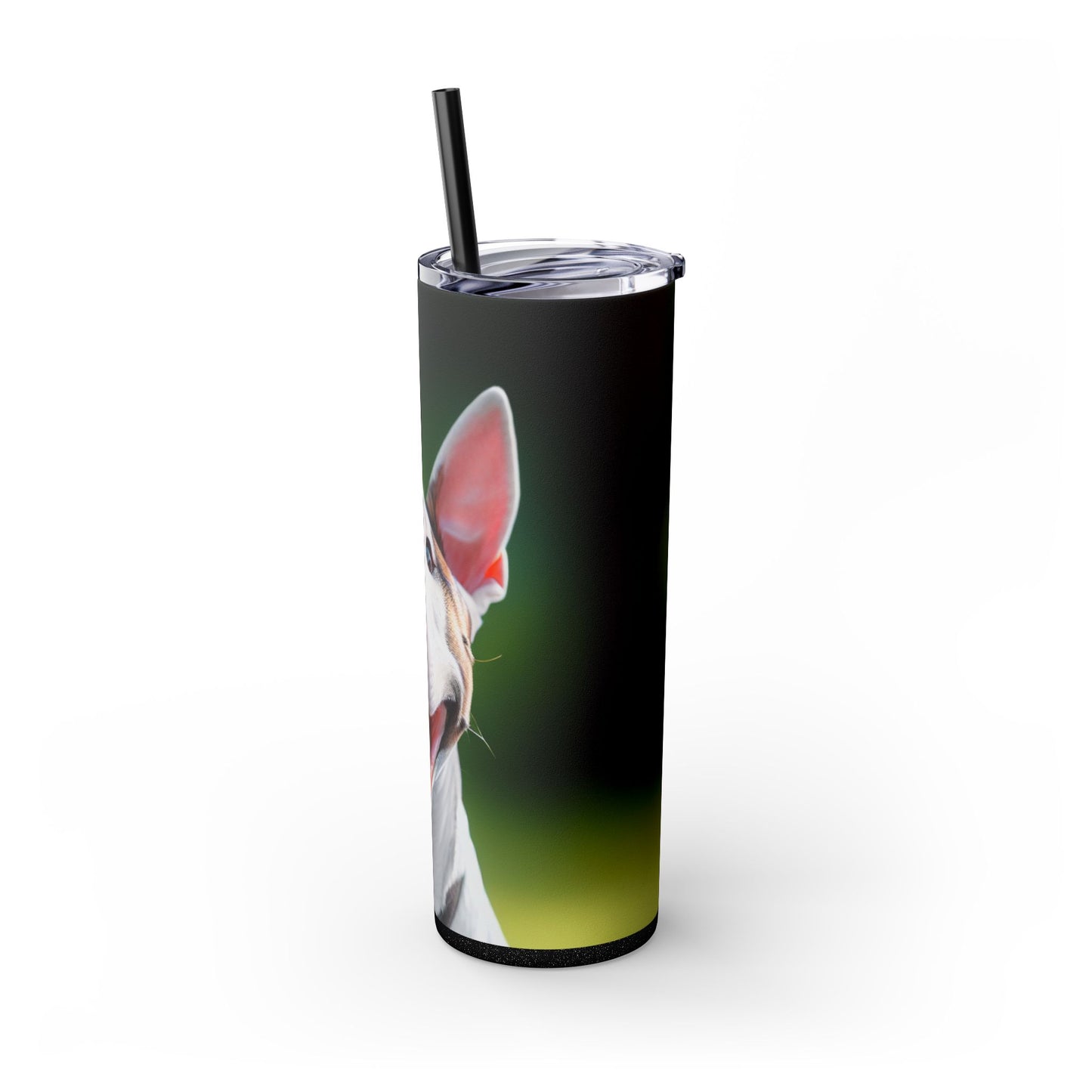 Bull Terrier Tumbler with Straw, 20oz