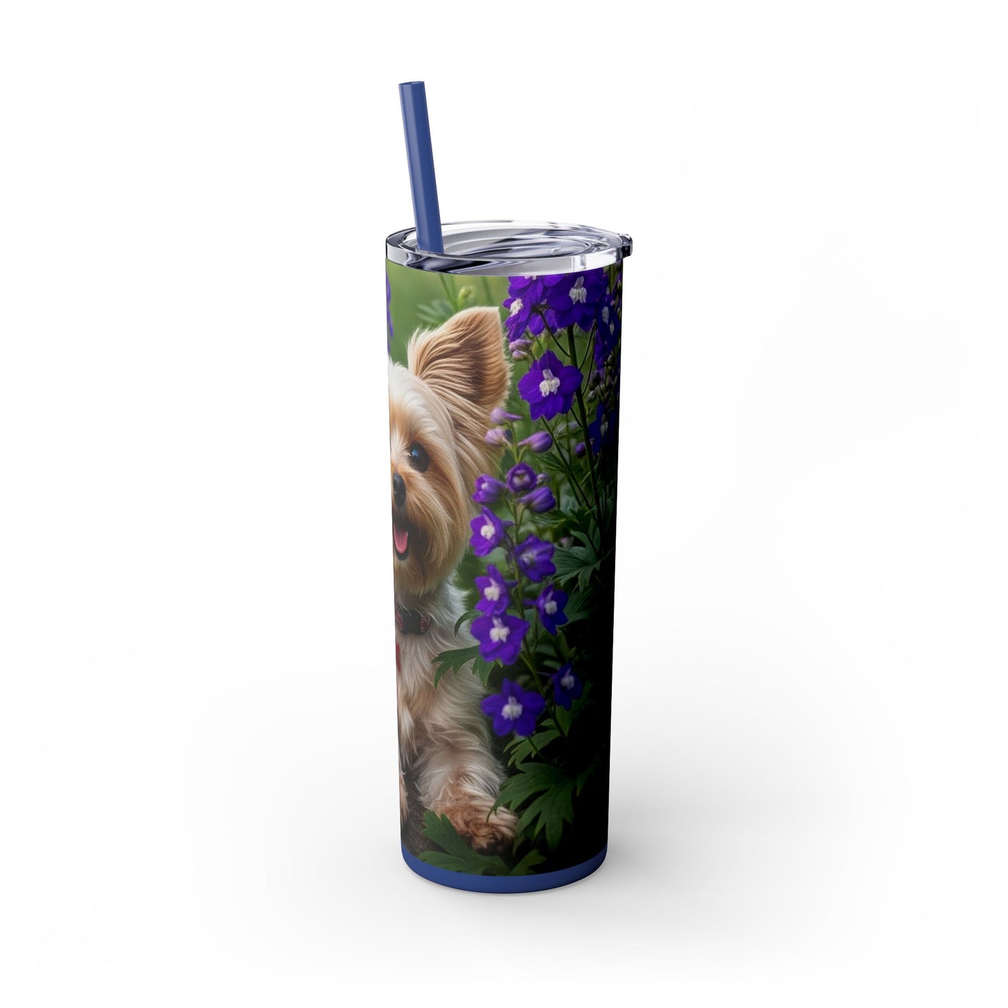 Yorkiepoo Tumbler with Straw, 20oz