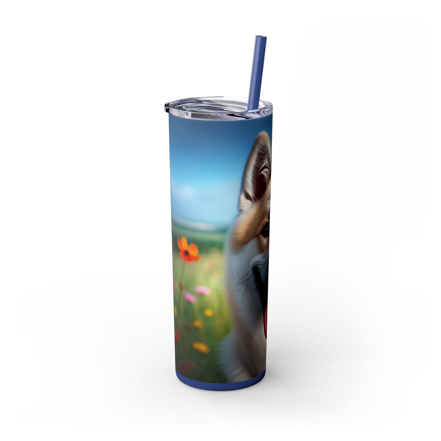 Canaan Dog Tumbler with Straw, 20oz