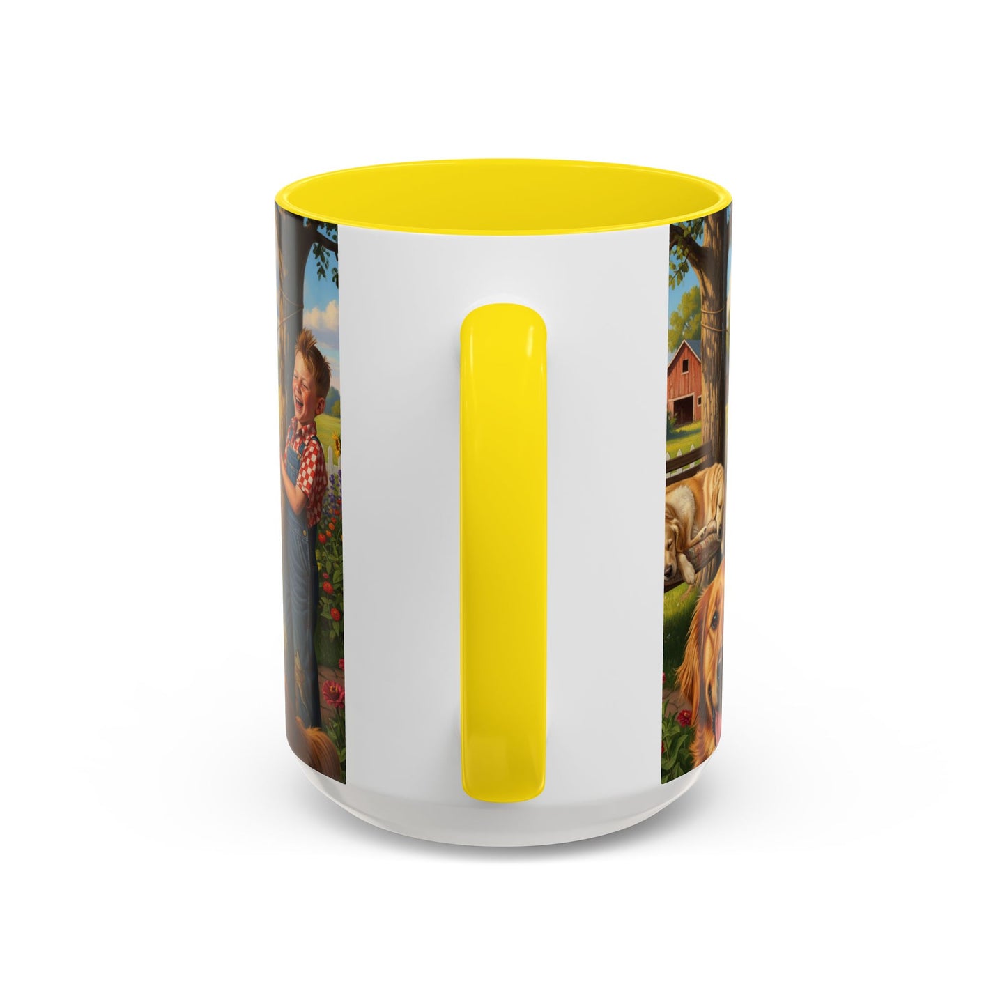 Golden Retriever Accent Coffee Mug - Perfect Gift for Dog Lovers