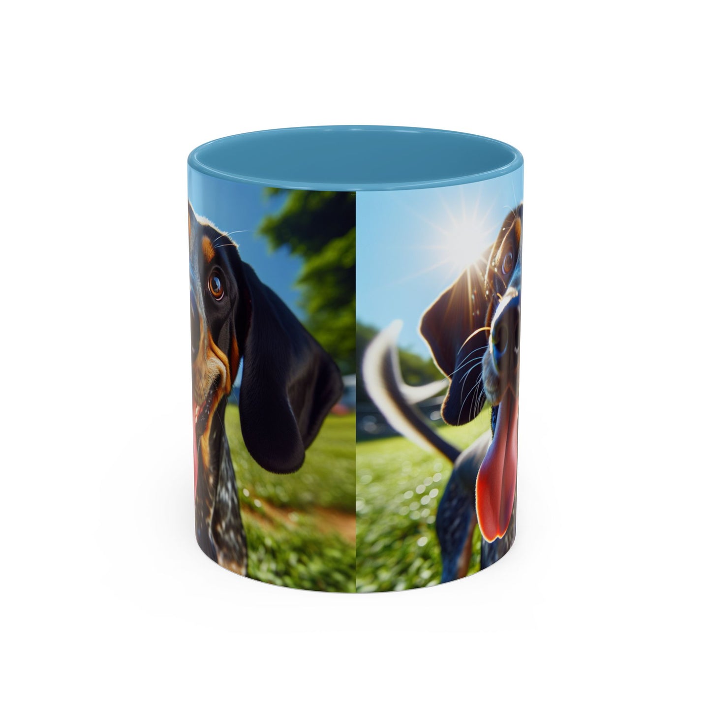 Bluetick Coonhound Accent Coffee Mug - Perfect Gift for Dog Lovers