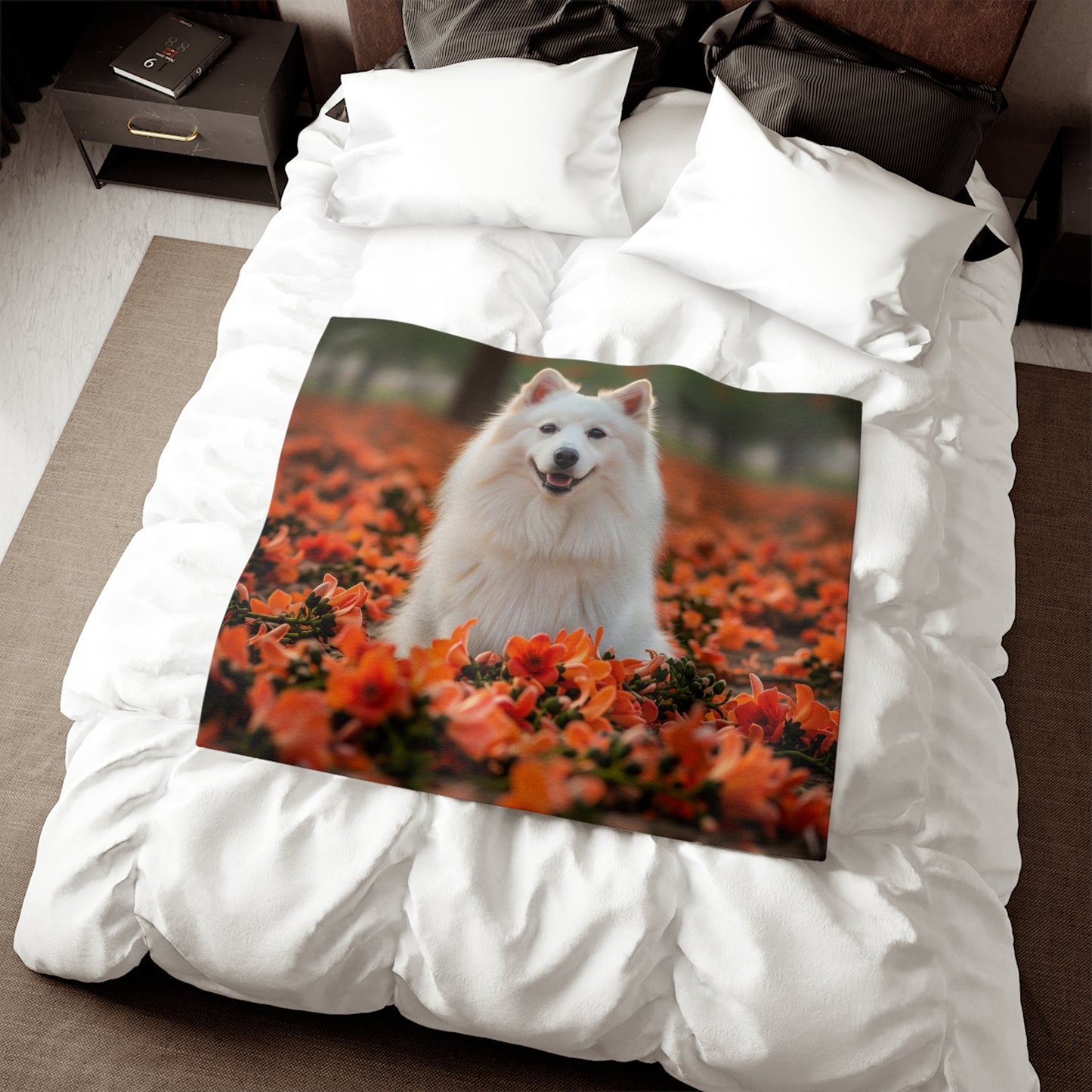 Indian Spitz Sweatshirt Blanket
