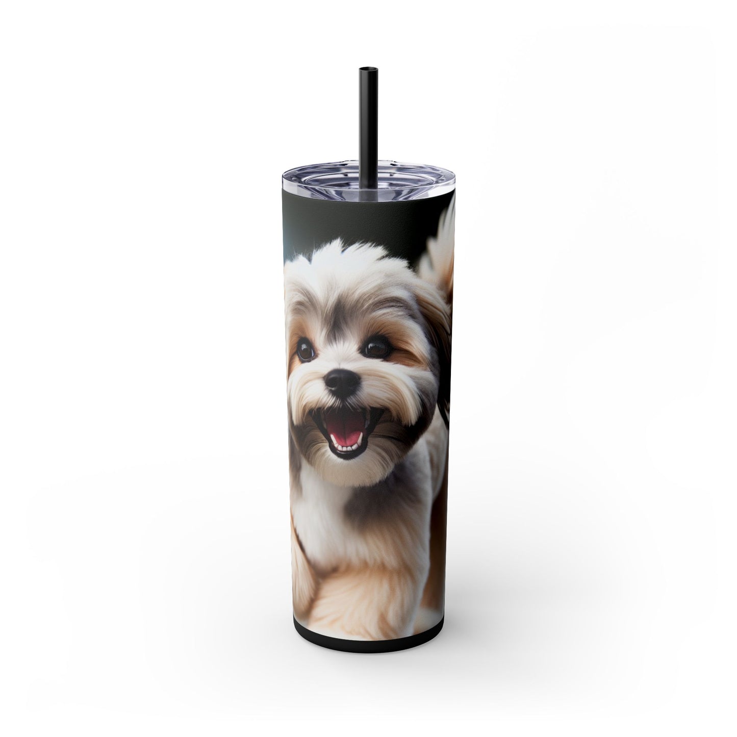 Lowchen Tumbler with Straw, 20oz