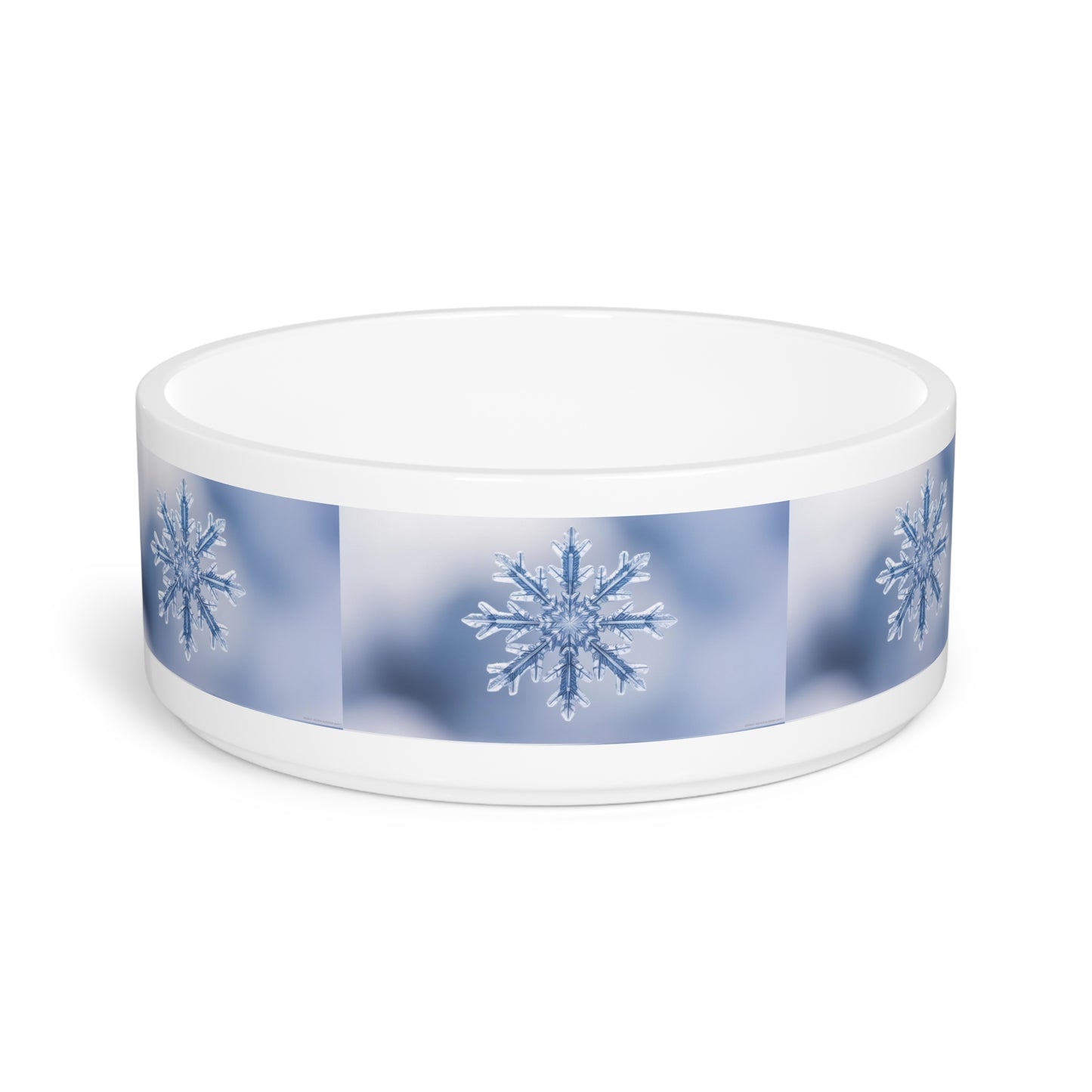Snowflakes Pet Bowl