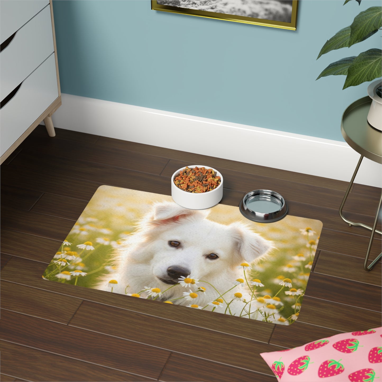 Pet Food Mat (12x18) - Russkaya Tsvetnaya Bolonka