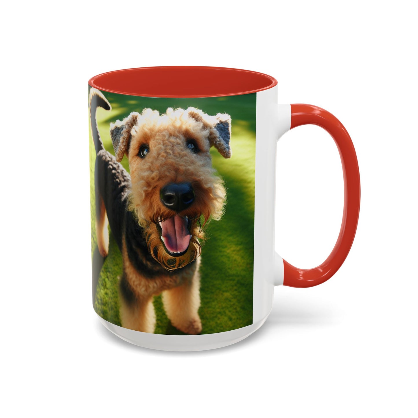 Airedale Terrier Accent Coffee Mug - Perfect Gift for Dog Lovers