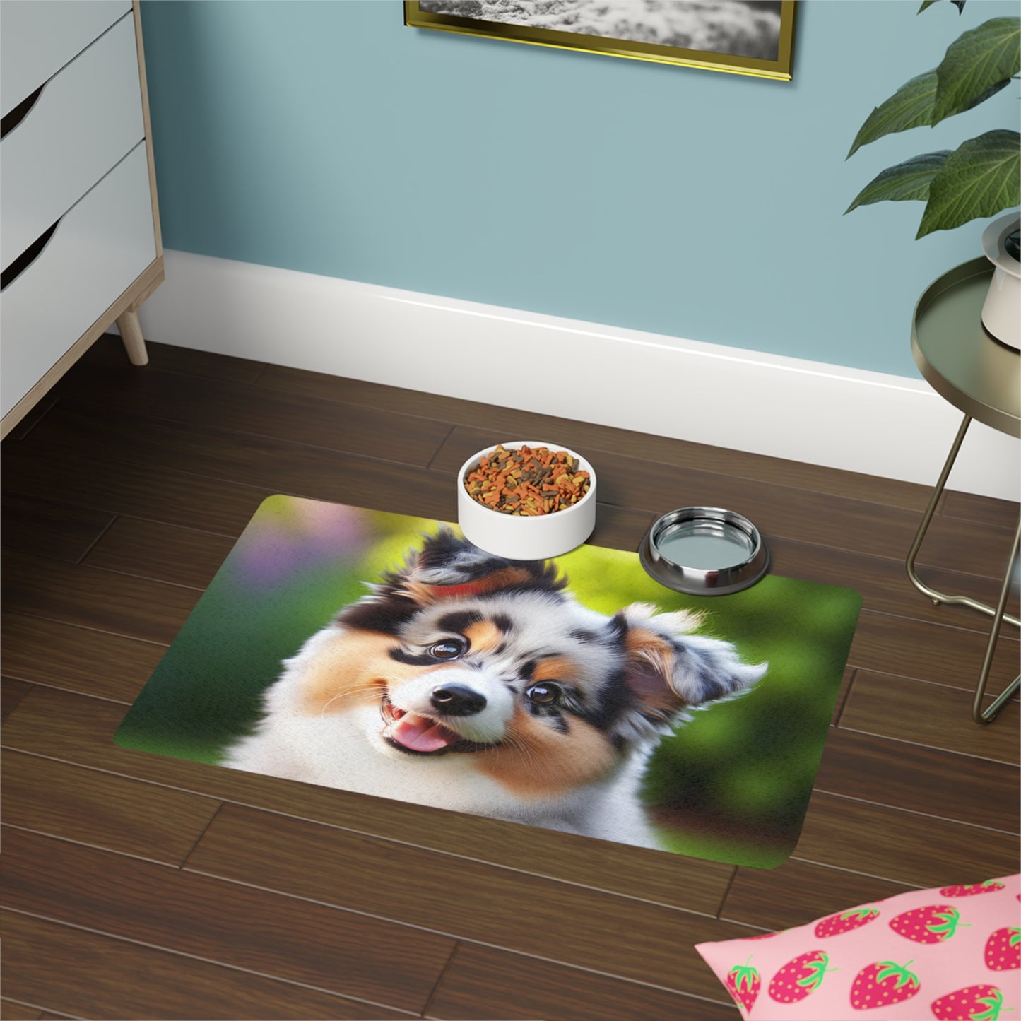 Pet Food Mat (12x18) - Mini Aussie