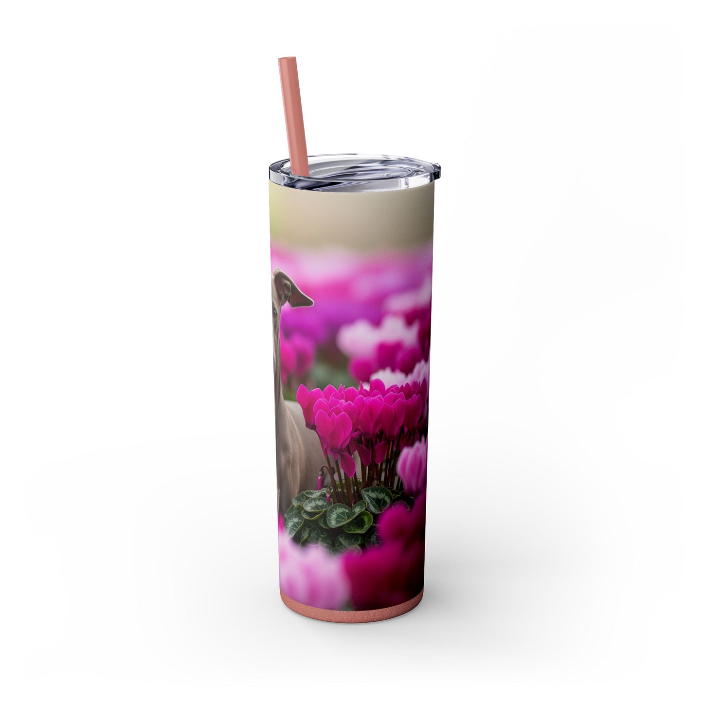 Italian Greyhound Tumbler with Straw, 20oz