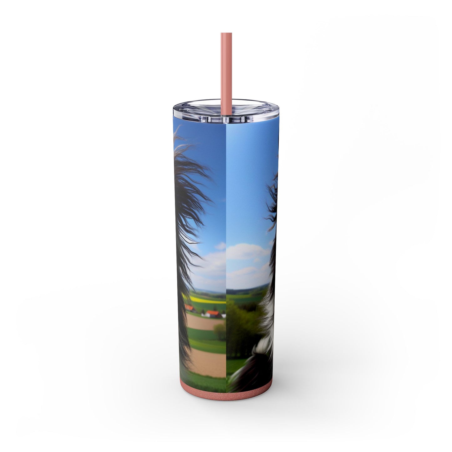 Portuguese Sheepdog Tumbler with Straw, 20oz