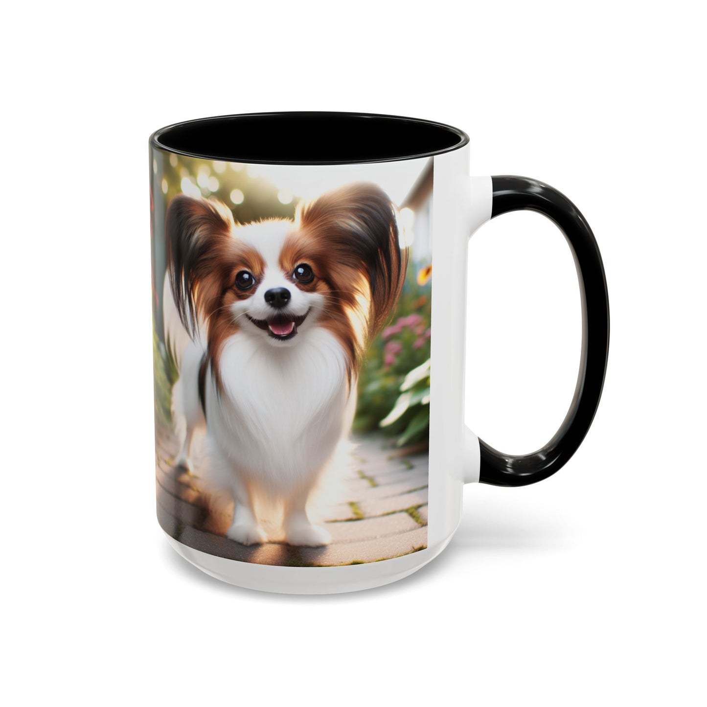 Papillon Accent Coffee Mug - Perfect Gift for Dog Lovers